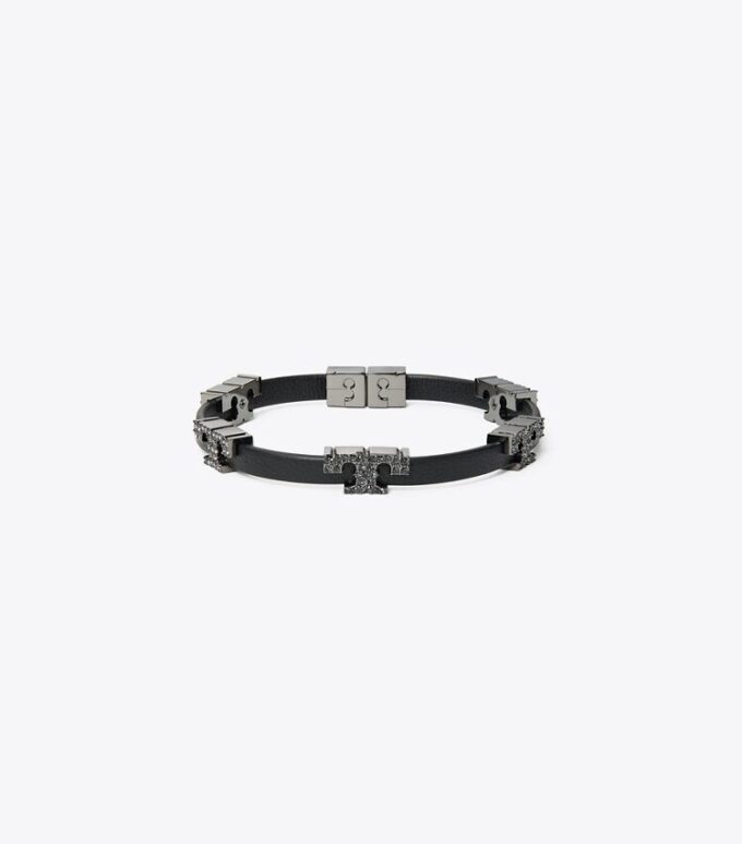 Bracciale Serif-T a giro singolo con pavé Bracciale Serif-T a giro singolo con pavé