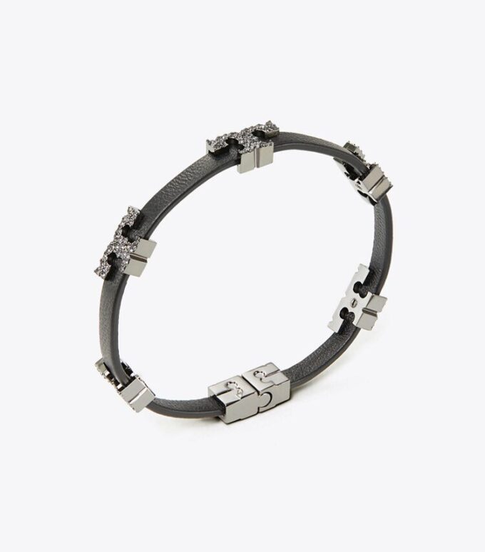 Bracciale Serif-T a giro singolo con pavé Bracciale Serif-T a giro singolo con pavé