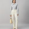 Camicia a righe in popeline di cotone