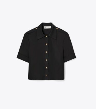 Camicia da campo in popeline