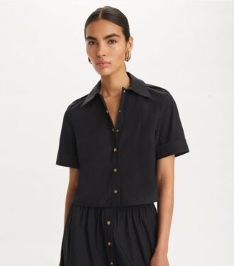 Camicia da campo in popeline