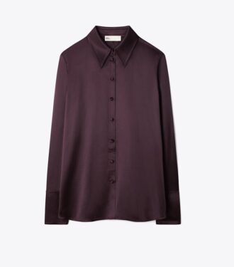Camicia in seta con risvolto