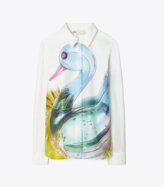 Camicia in seta Lucky Duck