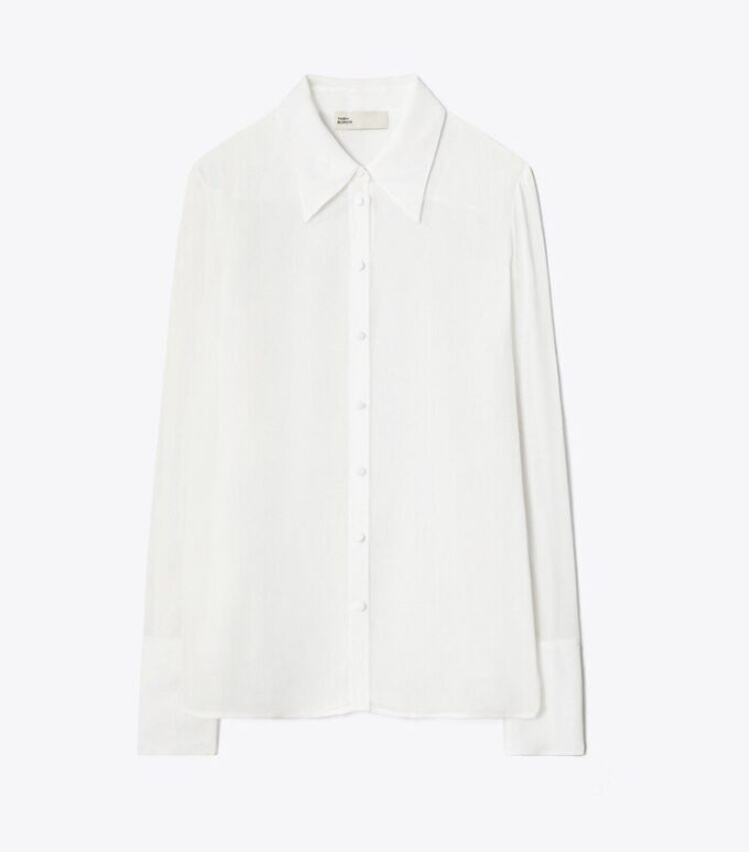 Camicia in viscosa con polsini
