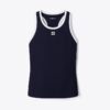 Canotta da tennis in jersey con dorso a vogatore Canotta da tennis in jersey con dorso a vogatore