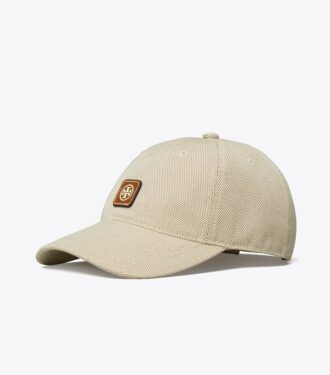Cappellino con logo in tela
