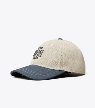 Cappellino in tela bicolore