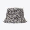 Cappello a secchiello con visiera corta e monogramma T Monogram