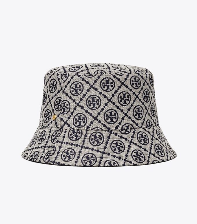 Cappello a secchiello con visiera corta e monogramma T Monogram