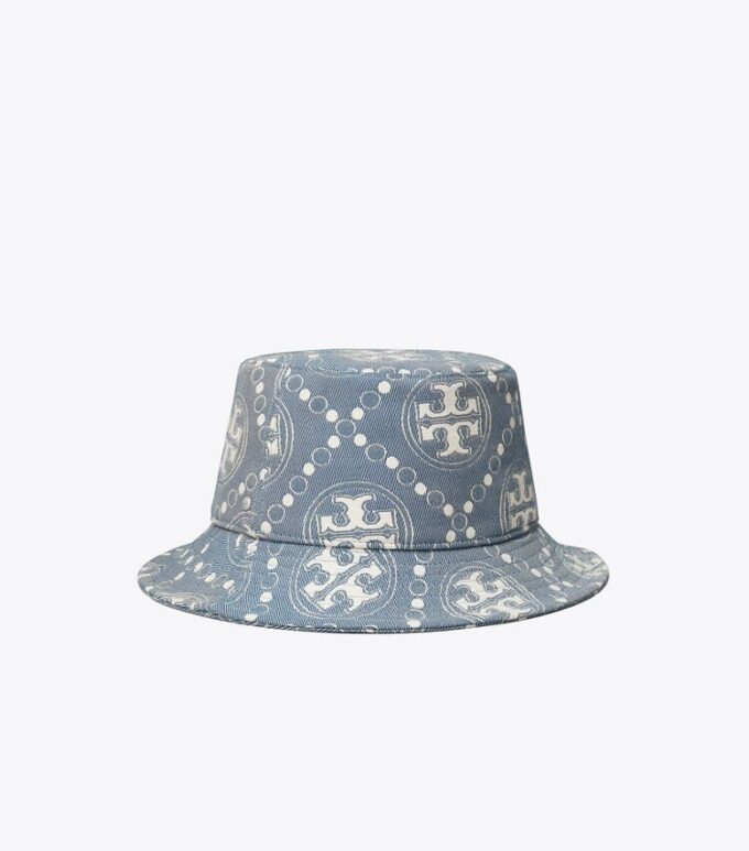 Cappello a secchiello con visiera corta T Monogram Cappello a secchiello con visiera corta T Monogram