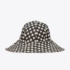 Cappello a secchiello reversibile in cotone a quadretti Cappello a secchiello reversibile in cotone a quadretti