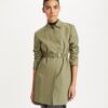 Cappotto in twill con cintura Cappotto in twill con cintura