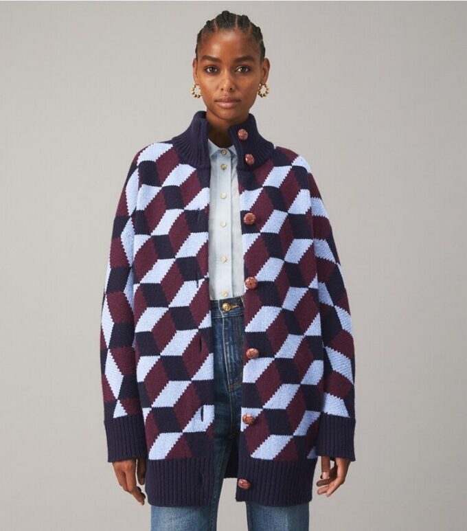 Cappotto maglione Chevron Cappotto maglione Chevron