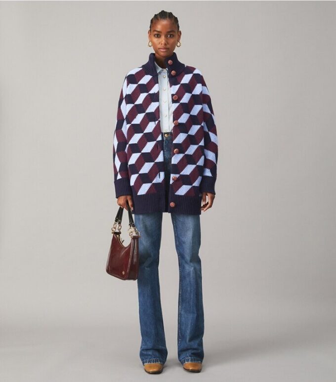 Cappotto maglione Chevron Cappotto maglione Chevron