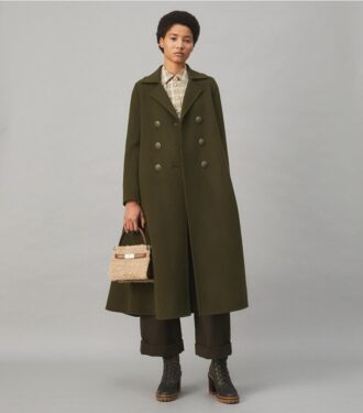 Cappotto svasato in lana