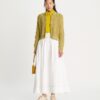 Cardigan girocollo melange