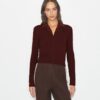Cardigan in lana con scollo a V