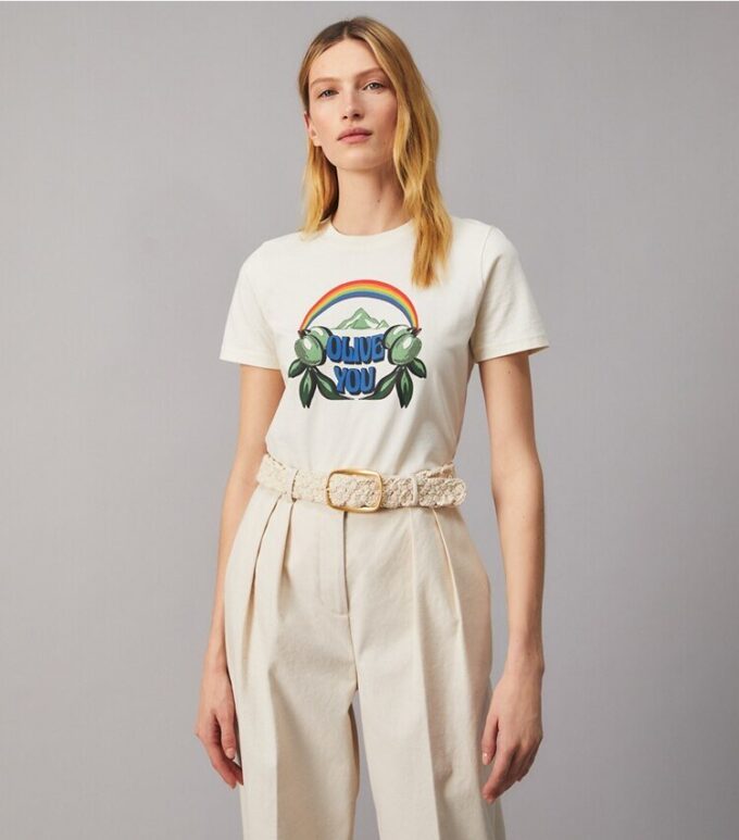 Cintura con logo in macramè