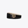 Cintura con logo pavé in pelle liscia Miller da 1″