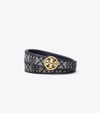 Cintura Miller con T Monogram da 2,5 cm