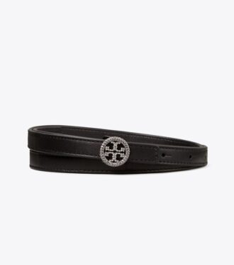 Cintura sottile con logo decorato