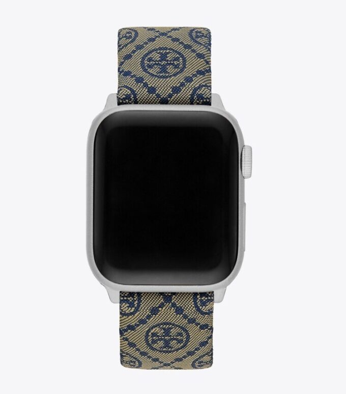 Cinturino con monogramma T Monogram per Apple Watch®