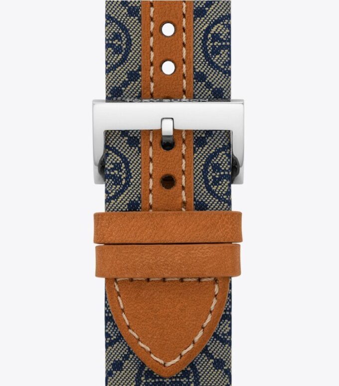 Cinturino con monogramma T Monogram per Apple Watch®