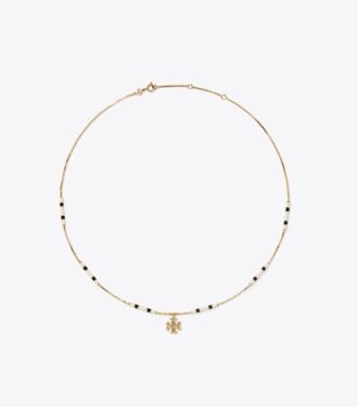 Collana con pendente a barra smaltato Kira