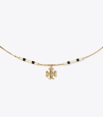 Collana con pendente a barra smaltato Kira