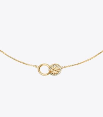 Collana con pendente Icon Pavé Interlocking