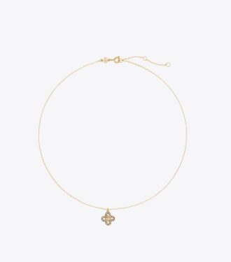 Collana con pendente pavé Forget Me Not