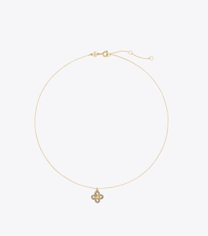 Collana con pendente pavé Forget Me Not Collana con pendente pavé Forget Me Not