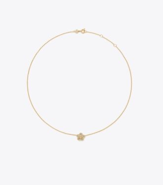 Collana con pendente pavé Forget Me Not