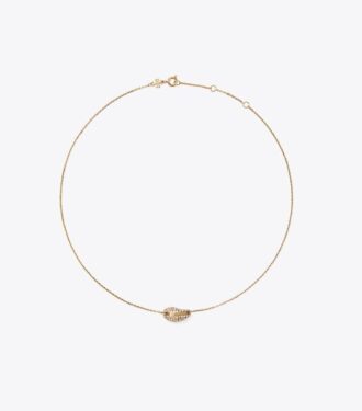 Collana con pendente pavé traforato
