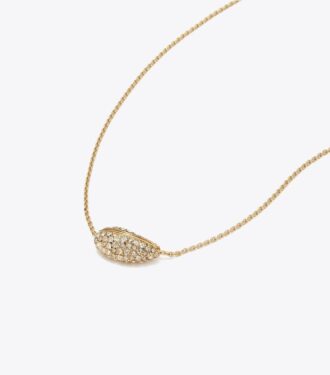 Collana con pendente pavé traforato