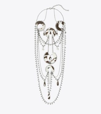 Collana con perline e resina