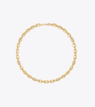 Collana Gemini Link Pavé