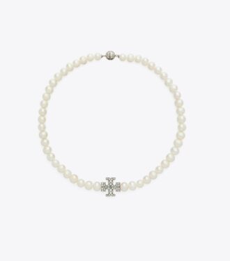 Collana Moondance con perla e pavé