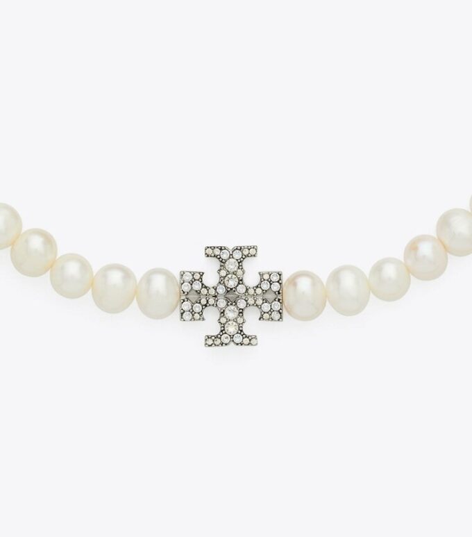 Collana Moondance con perla e pavé Collana Moondance con perla e pavé
