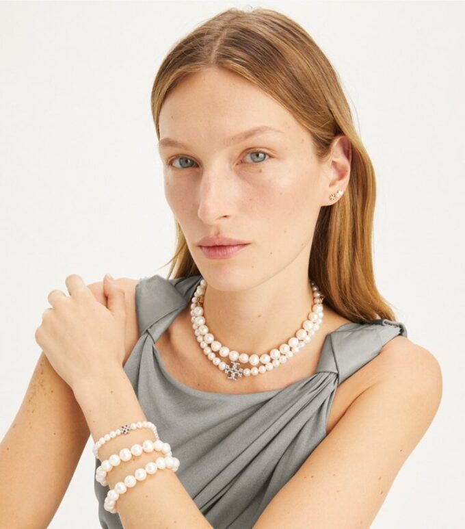 Bracciale Moondance con perle e pavé Bracciale Moondance con perle e pavé