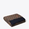 Coperta bouclé con strisce logo Coperta bouclé con strisce logo