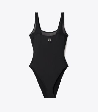 Costume da bagno a canotta in rete