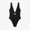 Costume da bagno con cintura e logo Costume da bagno con cintura e logo