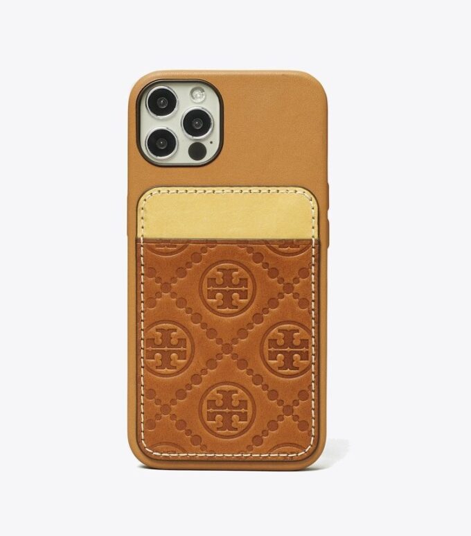 Custodia per telefono con tasca per carte T Monogram Custodia per telefono con tasca per carte T Monogram