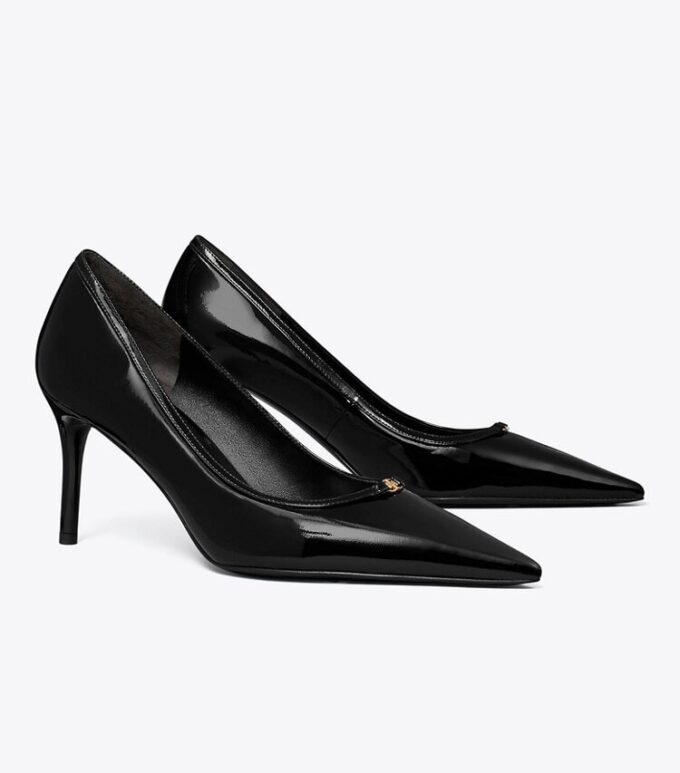 Décolleté con doppia fibbia Double T