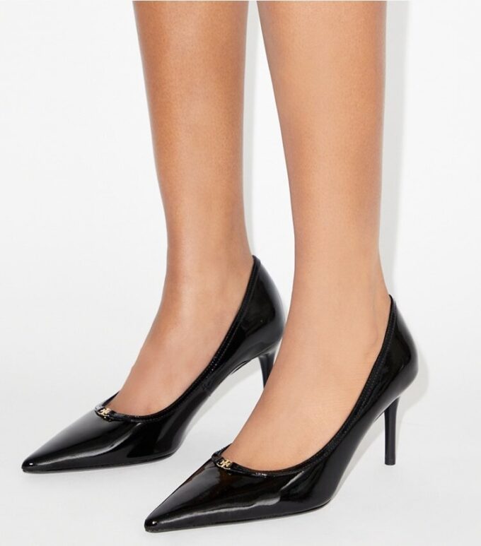 Décolleté con doppia fibbia Double T