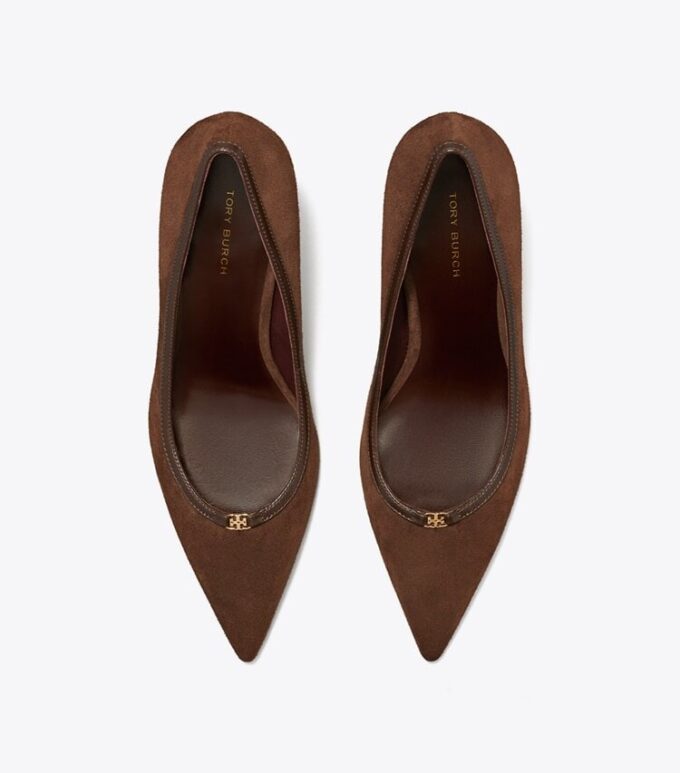 Décolleté con doppia fibbia Double T