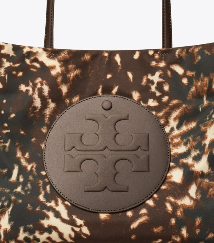 Ella in nylon stampato Borsa tote piccola Ella in nylon stampato Borsa tote piccola