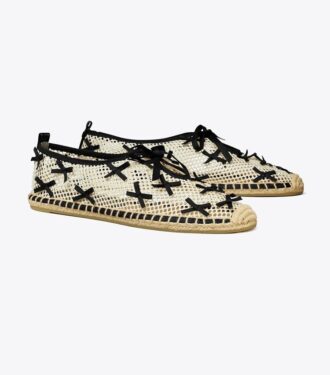 Espadrillas con mini fiocco in rete Espadrillas con mini fiocco in rete