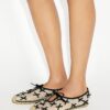 Espadrillas con mini fiocco in rete Espadrillas con mini fiocco in rete
